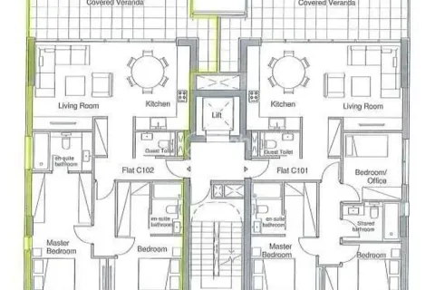 Квартира с 2 спальнями в Меса Гитонья, Кипр №34494 3