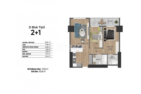 3+1 Apartment in Bursa, Turkey No. 11934 13