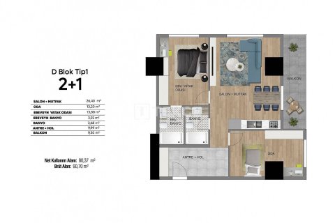 3+1 Appartement à Bursa, Turkey No. 11934 12