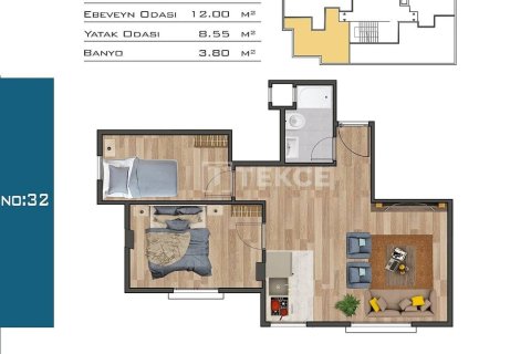 Квартира 2+1 в Стамбул, Турция №11415 3