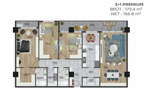 3+1 Apartment in Bursa, Turkey No. 11311 24