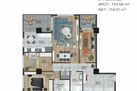 3+1 Apartment in Bursa, Turkey No. 11311 19