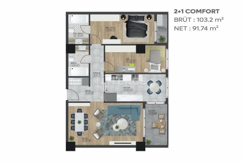 3+1 Apartment en Bursa, Turkey No. 11311 15