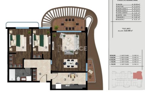 3+1 Apartment en Kartepe, Turkey No. 11287 23