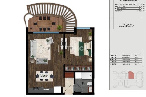 3+1 Apartment en Kartepe, Turkey No. 11287 24