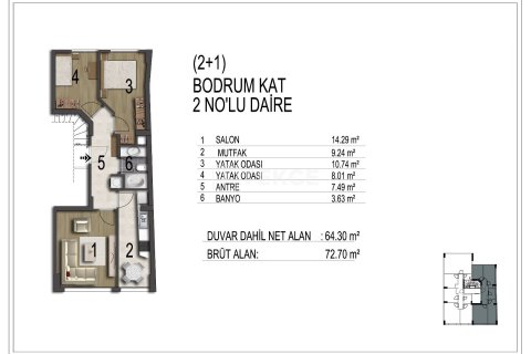 4+1 Apartment en Istanbul, Turkey No. 15129 12