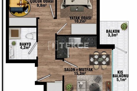 2+1 Apartment in Aksu, Turkey No. 15974 30