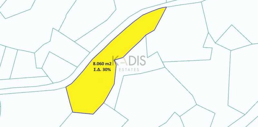 Земельный участок 8060м² в Пареклисия, Кипр №66674