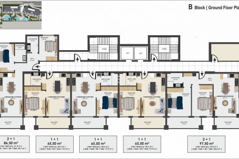 1+1 Apartment en Alanya, Turkey No. 23671 22