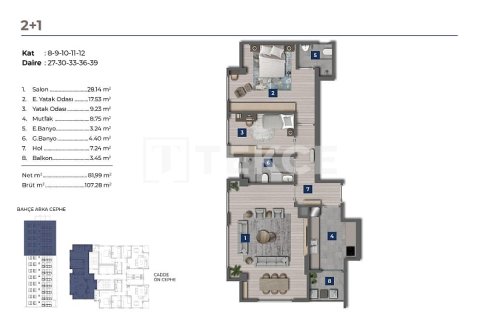 3+1 Appartement à Istanbul, Turkey No. 23670 4