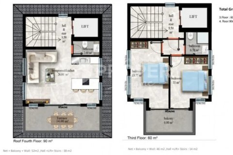 5 habitaciones Apartment en Alanya, Turkey No. 12217 4