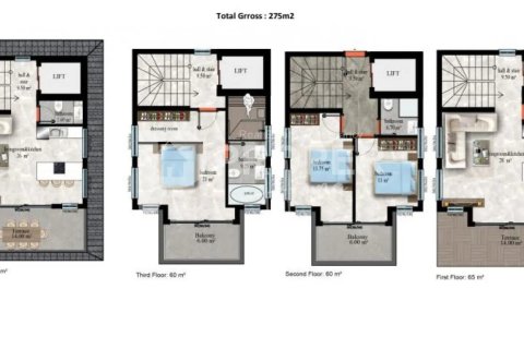 5 habitaciones Apartment en Alanya, Turkey No. 12217 2