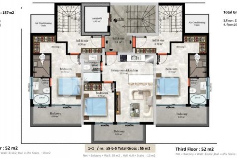 5 habitaciones Apartment en Alanya, Turkey No. 12217 5