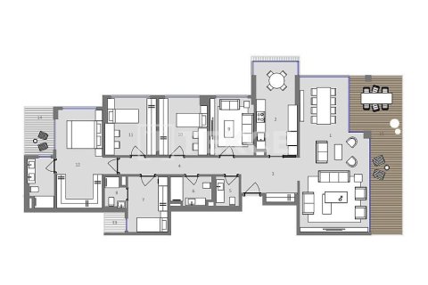 3+1 Apartment en Istanbul, Turkey No. 14529 3