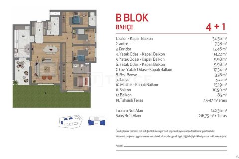 3+1 Apartment en Istanbul, Turkey No. 11557 20