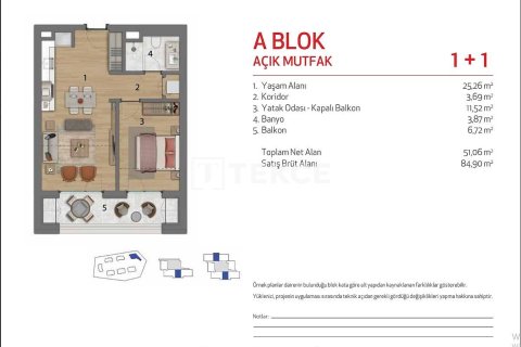 3+1 Apartment en Istanbul, Turkey No. 11557 17