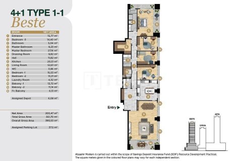 Квартира 4+1 в Стамбул, Турция №11273 25