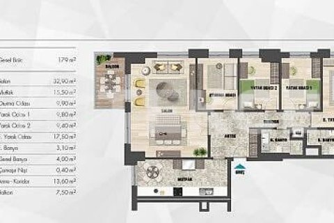 3+1 Apartment en Istanbul, Turkey No. 11242 17