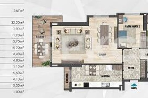 Квартира 5+1 в Стамбул, Турция №11243 16