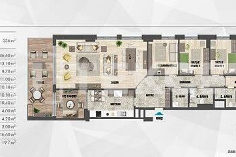 Квартира 5+1 в Стамбул, Турция №11243 18