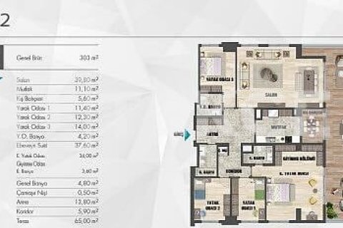 5+1 Appartement à Istanbul, Turkey No. 11243 20