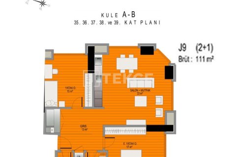 Квартира 2+1 в Стамбул, Турция №11679 29