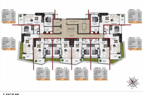 4+1 Penthouse à Alanya, Turkey No. 11655 19