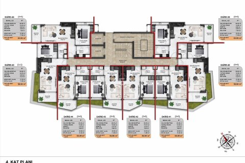 4+1 Penthouse à Alanya, Turkey No. 11655 20