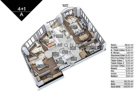 2+1 Apartment in Umraniye, Turkey No. 17885 8