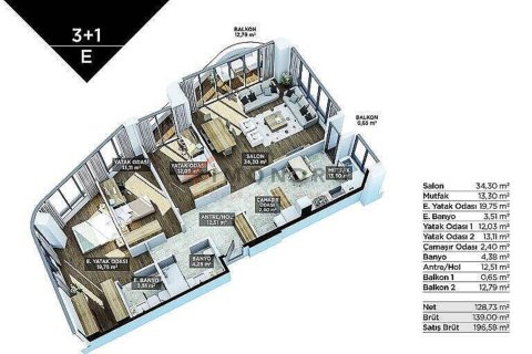 2+1 Appartement à Umraniye, Turkey No. 17885 9