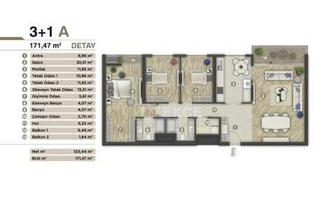 1+1 Apartment in Izmir, Turkey No. 14907 23