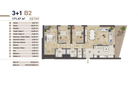 1+1 Appartement à Izmir, Turkey No. 14907 2