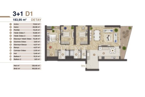 1+1 Apartment in Izmir, Turkey No. 14907 5