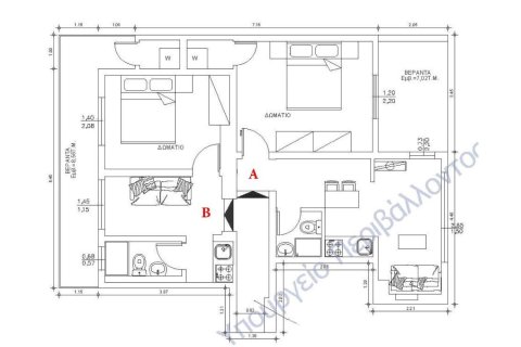 Квартира с 2 спальнями в Салоники, Греция №54593 15