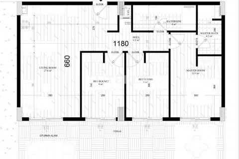 2+1 Penthouse à Aksu, Turkey No. 20712 20