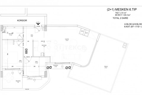 2+1 Penthouse en Aksu, Turkey No. 20712 19