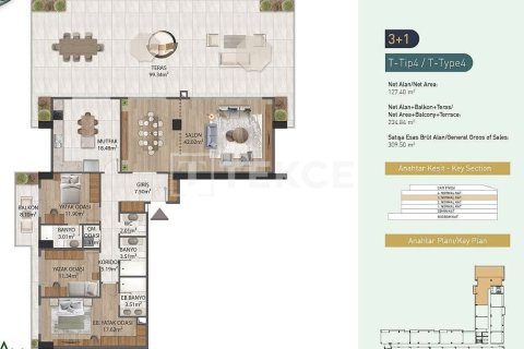 4+1 Apartment in Istanbul, Turkey No. 22076 21