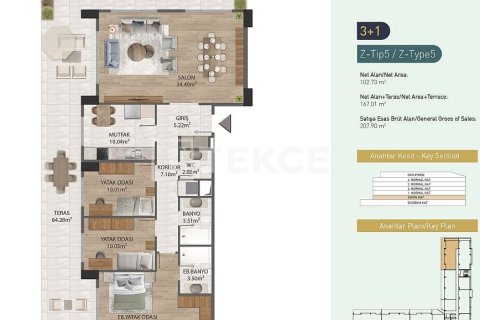 4+1 Apartment in Istanbul, Turkey No. 22076 22