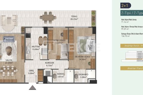 4+1 Appartement à Istanbul, Turkey No. 22076 16