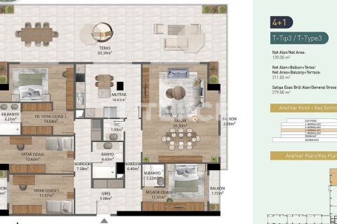 4+1 Apartment in Istanbul, Turkey No. 22076 23