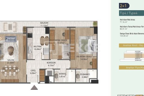 4+1 Appartement à Istanbul, Turkey No. 22076 15