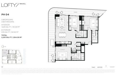 3 chambres Penthouse à Miami, USA No. 62413 6