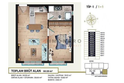 2+1 Appartement à Kâğıthane, Turkey No. 17826 13