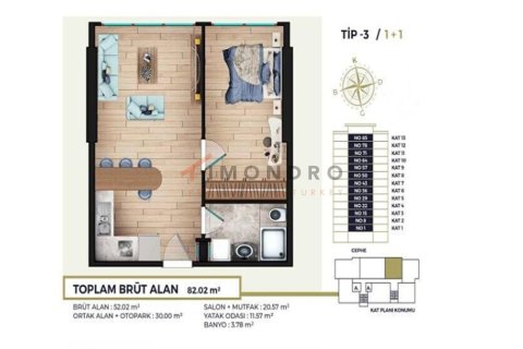 2+1 Appartement à Kâğıthane, Turkey No. 17826 18