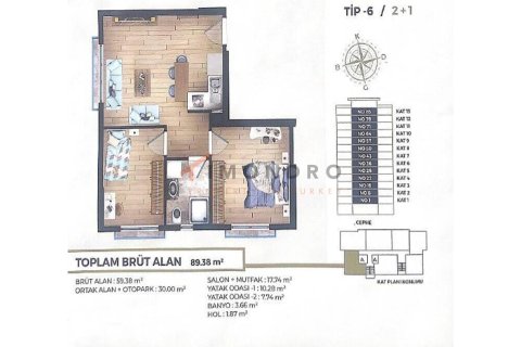 2+1 Appartement à Kâğıthane, Turkey No. 17826 12