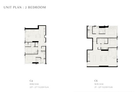 2 dormitorios Condominio  en Bangkok, Thailand No. 924 3