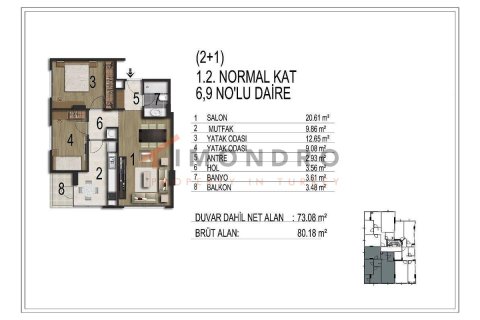 4+1 Apartment en Eyup, Turkey No. 17213 15