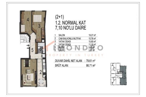 4+1 Apartment en Eyup, Turkey No. 17213 14