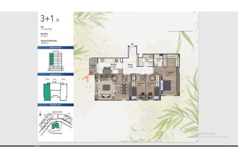 3+1 Apartment in Kâğıthane, Turkey No. 17904 24