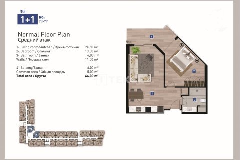 2+1 Penthouse à Antalya, Turkey No. 21541 19